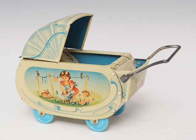 BLECH - PUPPENWAGEN, 50er Jahre, Made in Western Germany EUR 81,89 -  PicClick DE