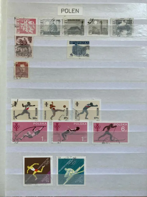 Polen Briefmarken, gestempelt, Konvult