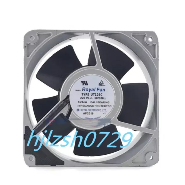 1 pz Royal Fan UT126C 230 V 15/14W 12038 ventola di raffreddamento assiale 12 cm 2 fili