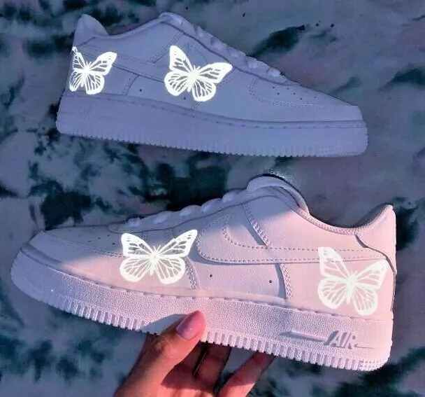 Butterfly Air Force 1, stickers for shoes, Custom Air Force 1, Nike Stickers