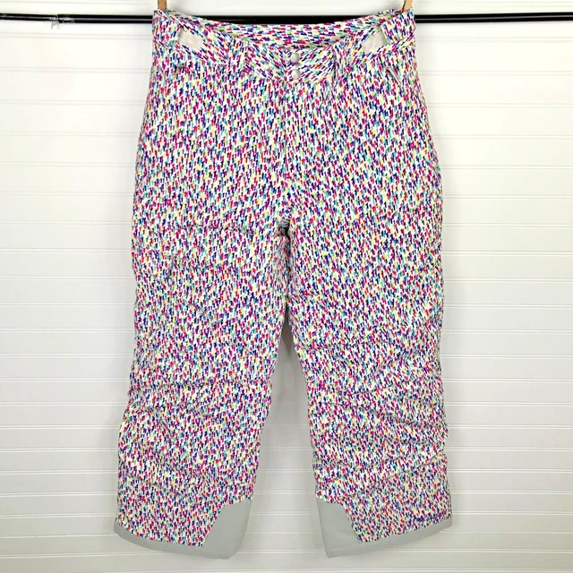 Columbia Bugaboo Ski Snow Pants Adjustable Outgrown Colorful Lined SZ XL 18
