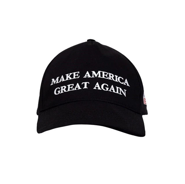 TRUMP PRESIDENT MAKE America Great Again MAGA Baseball Cap Hat BLACK