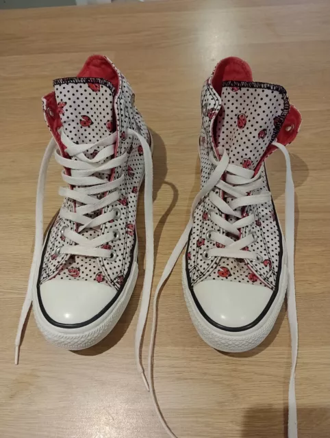 LADIES CONVERSE SIZE 8 42 High Tops Fab Used Condition 22.50 PicClick UK