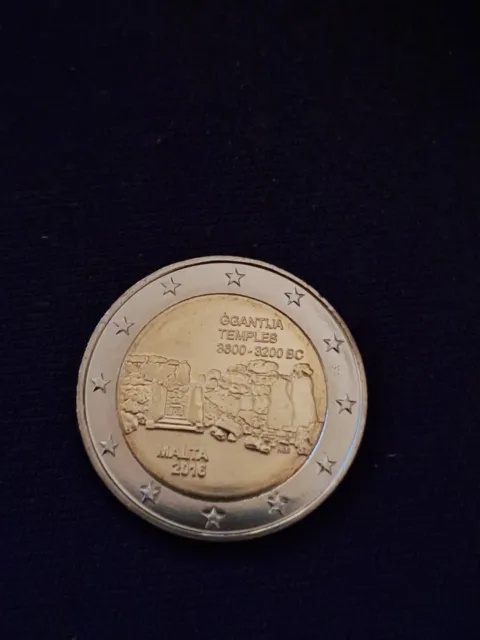 Malta 2016, 2 Euro Gedenkmünze "Gigantja", Bankfrisch Unc.
