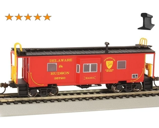 Bachmann HO Scale ~ New 2023 ~ Delaware & Hudson ~ Bay Window Caboose ~ 73207