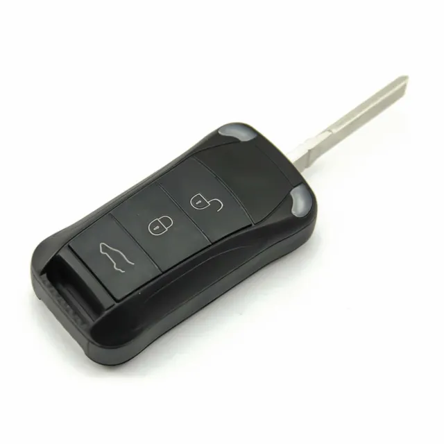 3 Buttons Remote Head Flip Folding Key Shell Case for 03-11 Porsche Cayenne