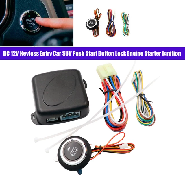 12V Keyless Entry Truck Push Start Button Lock Engine Starter Ignition Universal