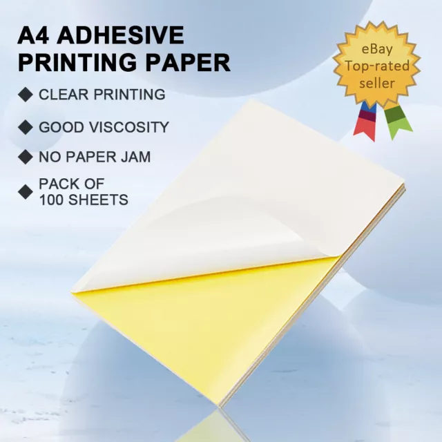 A4 Self Adhesive Sticker Paper Sheet Label Laser Inkjet Print Mailing Address AU