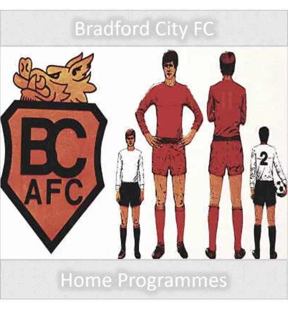 Programme Bradford City Football Club Valley Parade Programmes Various Opponents 2