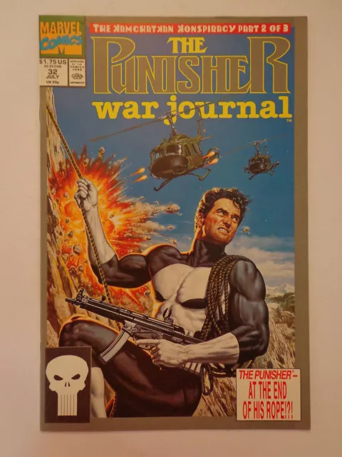 The Punisher War Journal End of His Rope Volume 1 #32 Marvel Comics July 1991 NM
