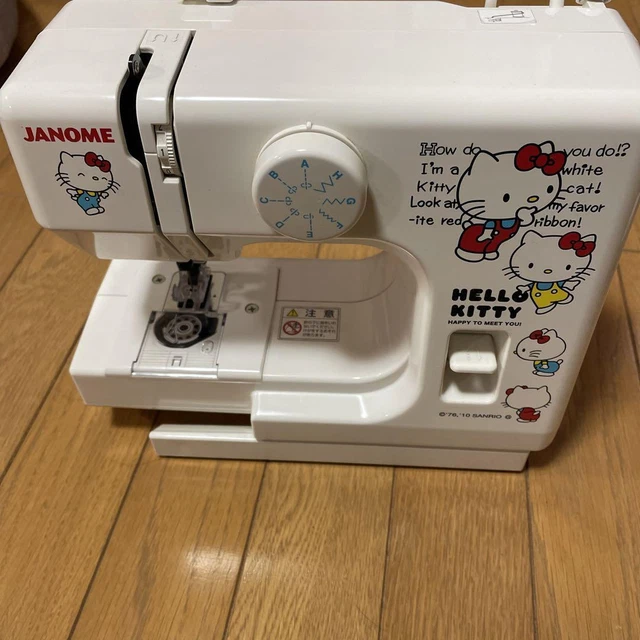 Used JANOME YB-10 Sanrio Hello Kitty Electric Sewing Machine Compact