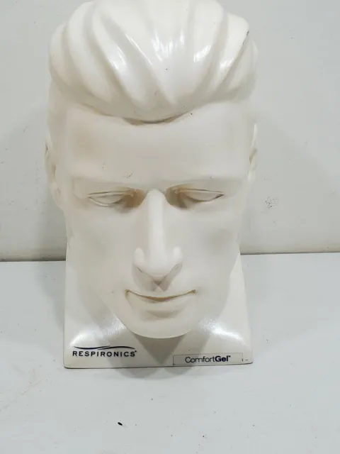 Medical Display Bust  Sleep Apnea  Respironics Mannequin Male Head Model Doctors
