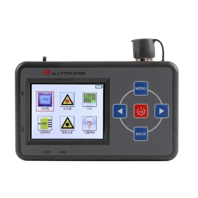 9 in 1 Optical Time Domain Reflectometer 1610nm OTDR Cable Test Chinese Only