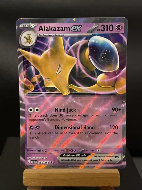  Alakazam ex 065/165 - Pokemon 151 - Double Rare - Evolution 3  Card Set - Kadabra Abra : Toys & Games