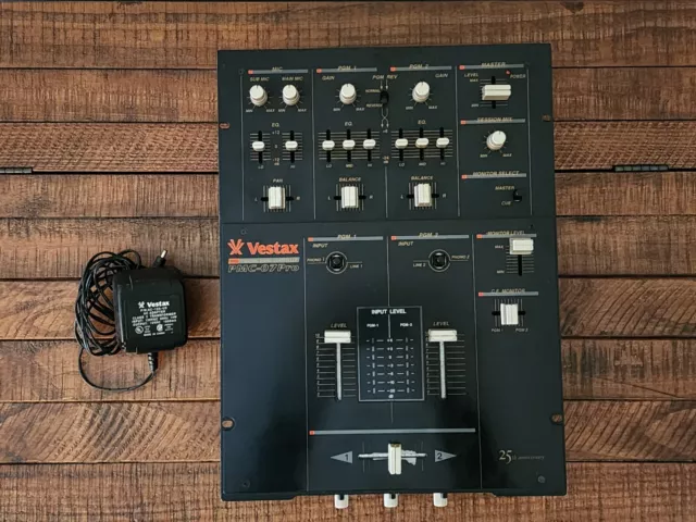 Vestax PMC-07PRO 07 PRO 25th Anniversary Black Edition Mixer RARE Nice! working