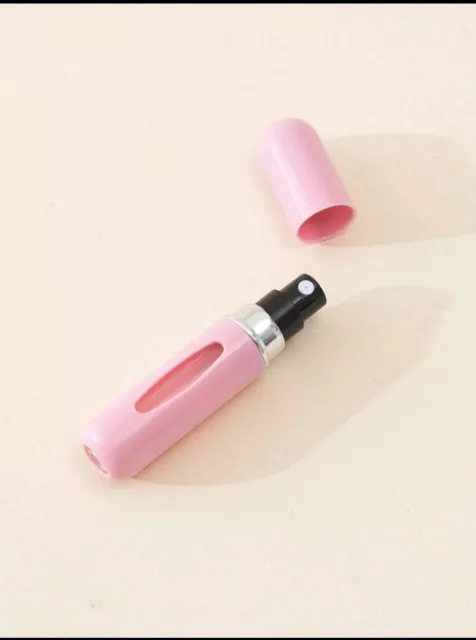 Flacon Rose Rechargeable Parfum Vapo Tube Bouteille Vide Spray Voyage 5ML Fr