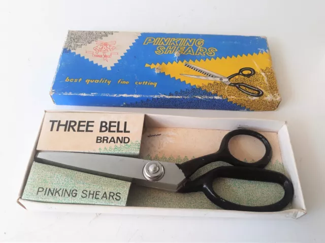 Vintage Pinking Shears , Beste Qualität Präzision , Three Bell