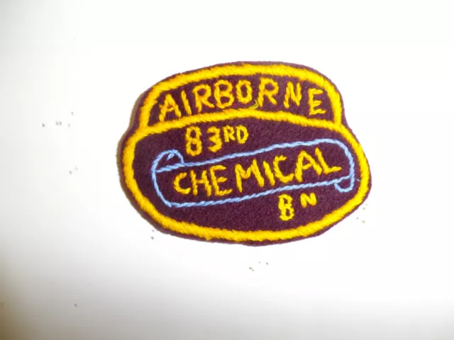 b0854 WW2 US Army Airborne 83rd Chemical Battalion Mortar Parachute 4.2 A6A16