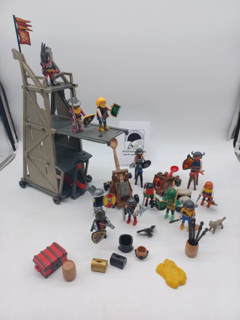 Playmobil / Ritter - Angriffsturm mit Figuren und Zubehör