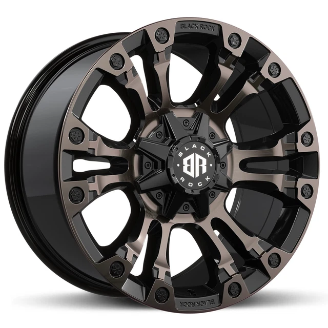 FORD RANGER / Raptor Wheels 20 Inch Black Rock Forcer Wheels 4X4 Rims ...