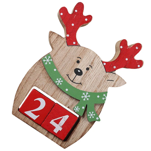 Adventskalender Weihnachts-Countdown-Kalender Schmücken Kerzenhalter