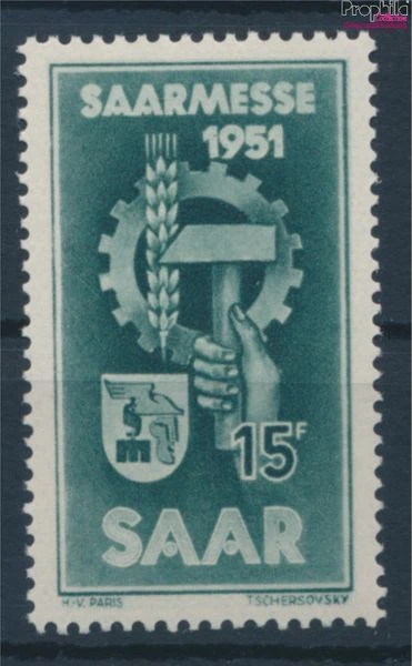 Briefmarken Saarland 1951 Mi 306 postfrisch (10214579