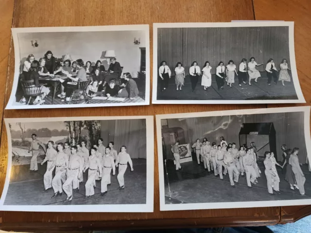 Lot Of 4 Larger Antique Photos From Carelton College Northfield Mn Beyween 1949