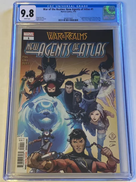War of the Realms: New Agents of Atlas #1 CGC 9.8 NM/MT -1st Aero Luna Snow Wave