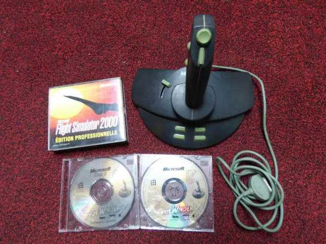 Joystick SideWinder 3D Pro + CD Drivers + Flight Simulator 2000 Pro Microsoft