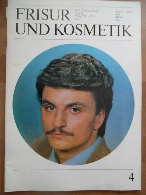 FRISUR UND KOSMETIK Nr. 4 - 1981 Haarschnitt Mode Haare DDR Friseur EUR