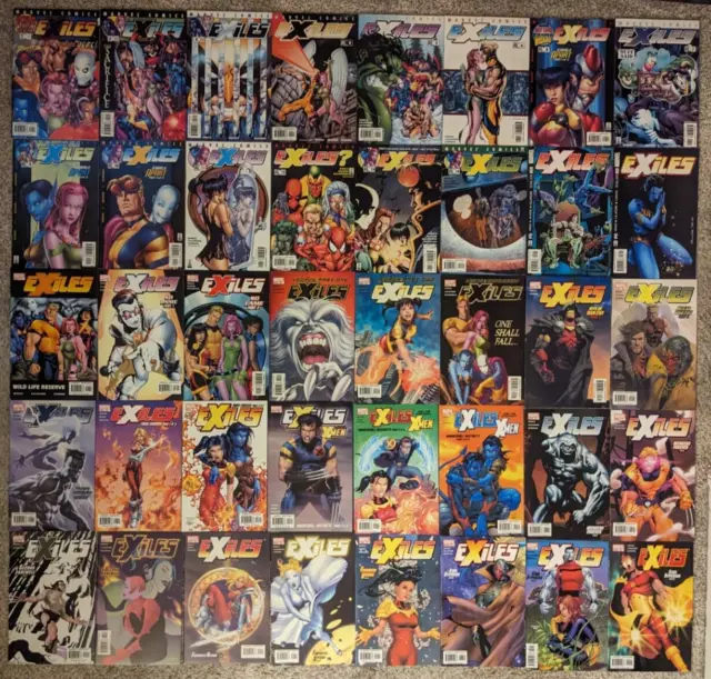 EXILES (Marvel Comics ) #1-40. X-Men related. NM (9.4) - NM/M (9.8)