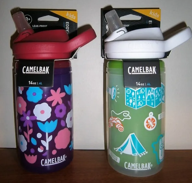 2 X Brand New - CamelBak Eddy+ Kids 0.4L Insulated Water Bottle