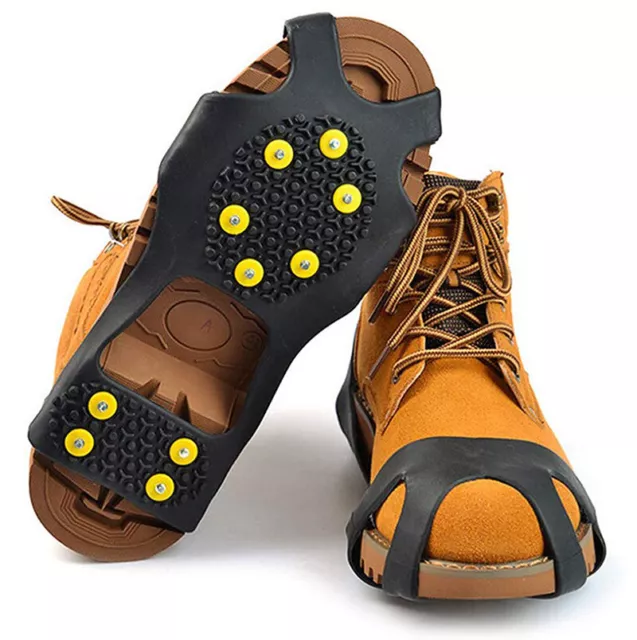 Anti Rutsch Schuh Spikes Schuhspikes Eiskrallen Ice Grips Sport M-L-XL