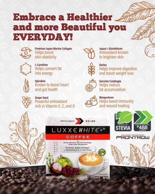 topical glutathione side effects New Luxxe White Ultima Glutathione + Collagen 1400mg – Frontrow main image 0