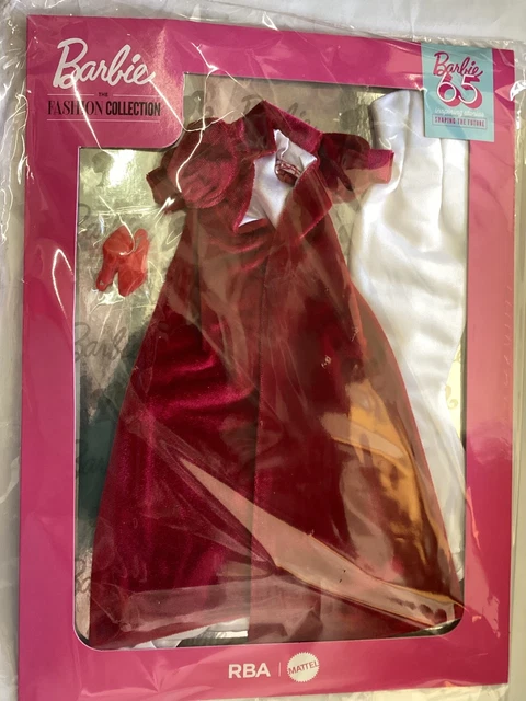 BARBIE FASHION COLLECTION Vestido Rojo De Campana 65 Aniversario