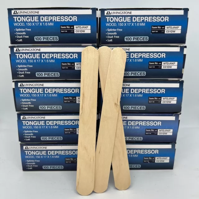 BULK PACK 10 boxes | TONGUE DEPRESSORS | Wood Stirrers | Wooden Craft Sticks