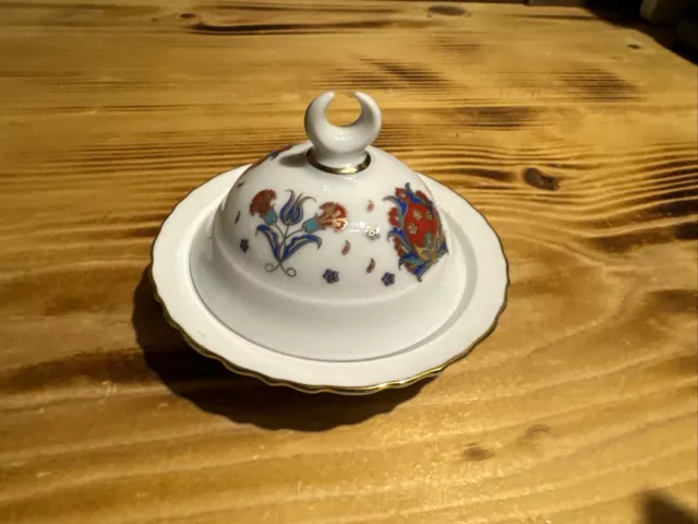 IPEK ORIGINAL CERAMIC TURKISH Sugar Bowl with Lid