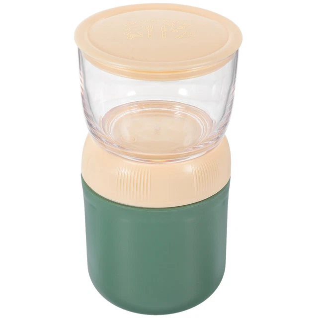 Contenitore Per Overnight Oatmeal 870 Ml: 2 Pezzi Con Posate, A Prova Di Perdite, Ideali Per Colazioni Sane In Ufficio O A Scuola!