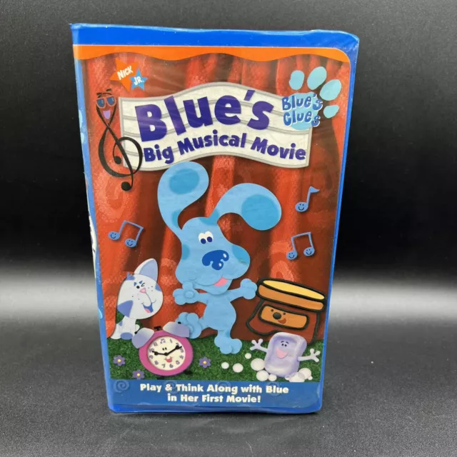Blues Clues Big Musical Movie VHS Tape  Steve  Periwinkle  Blues First Movie