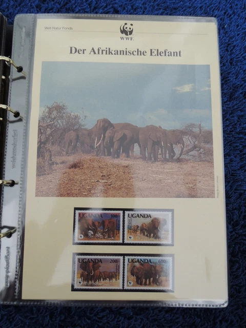 WWF Briefmarken Der Afrikanische Elefant und Ersttagsbriefe