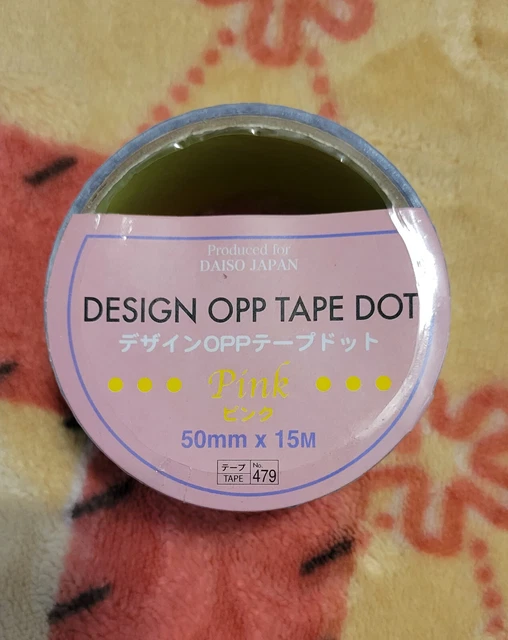 Daiso Japan Duct Tape Pink Dots Design