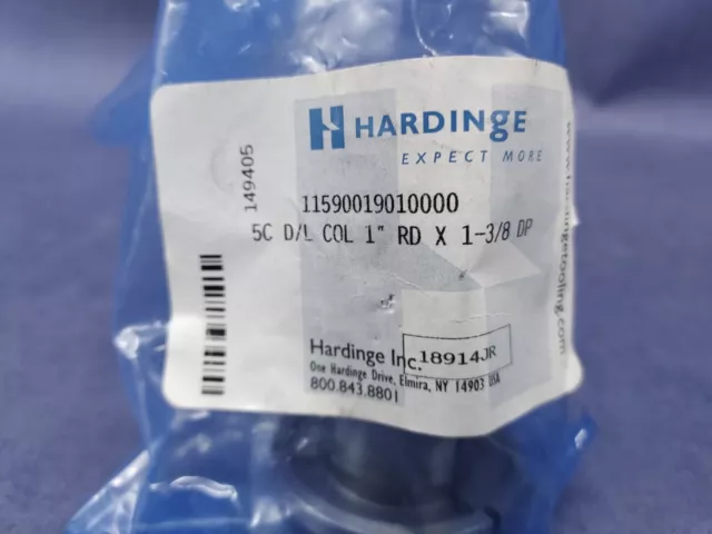 Hardinge 5C Dead Length Collet 1" Round x 1-3/8"  11590019010000