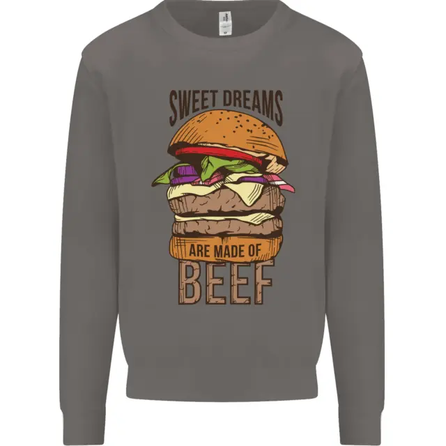 Felpa maglione da uomo Food Sweet Dreams Beef Funny Chef barbecue cuoco 3