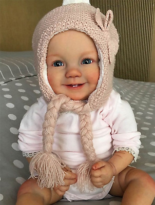 22in Lifelike Reborn Baby Doll Soft Touch Cloth Body Kids Toys Birthday Gifts