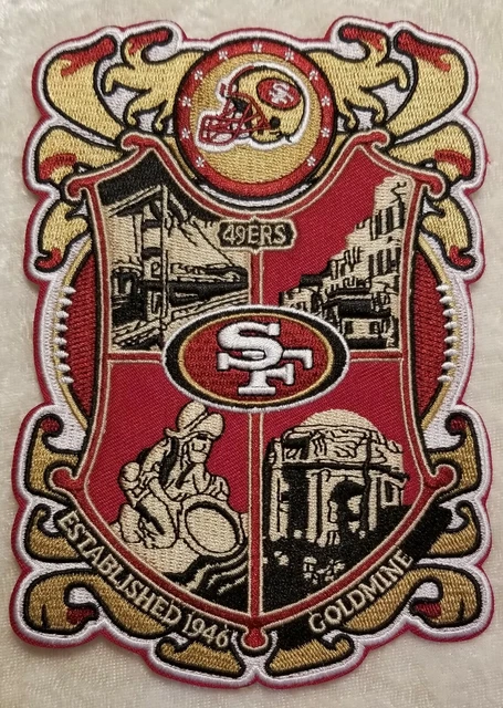 San Francisco 49ers Embroidered Iron-On Patch - 3 Inches, Free Shipping 7 thumbnail image
