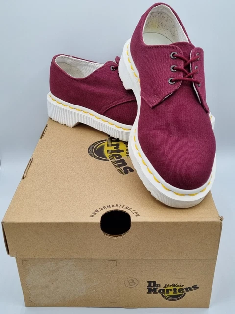 Cherry red sales canvas dr martens