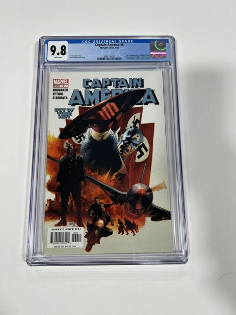 Captain America 6 Cgc 9.8 White Pages Marvel 2005