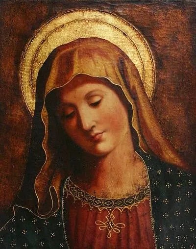 Hand-painted Wall Art Oil Painting on Canvas ,Popular Virgin Mary,24×36inch