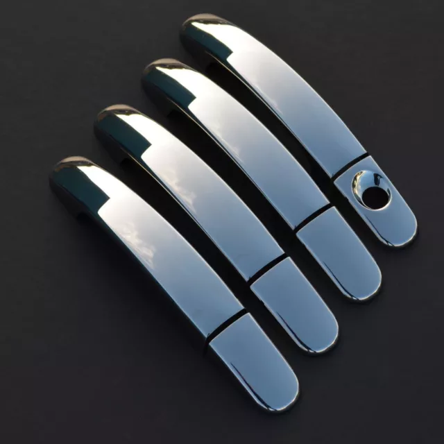 Chrome Door Handle Trim Set Covers To Fit Ford Transit Connect (2012+)