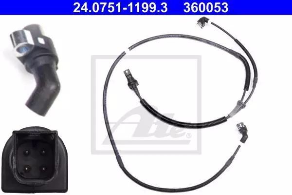 ATE Ford KA RB 97-05 ABS capteur de vitesse arrière - 360053 - 24.0751-1199,3